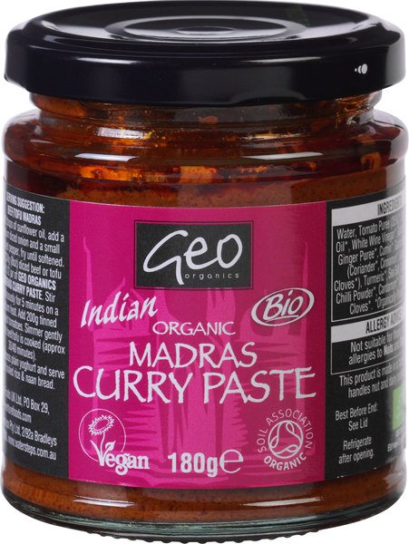 Organic Indian Madras Curry Paste
