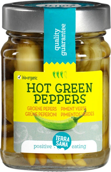 Organic Hot Green Peppers