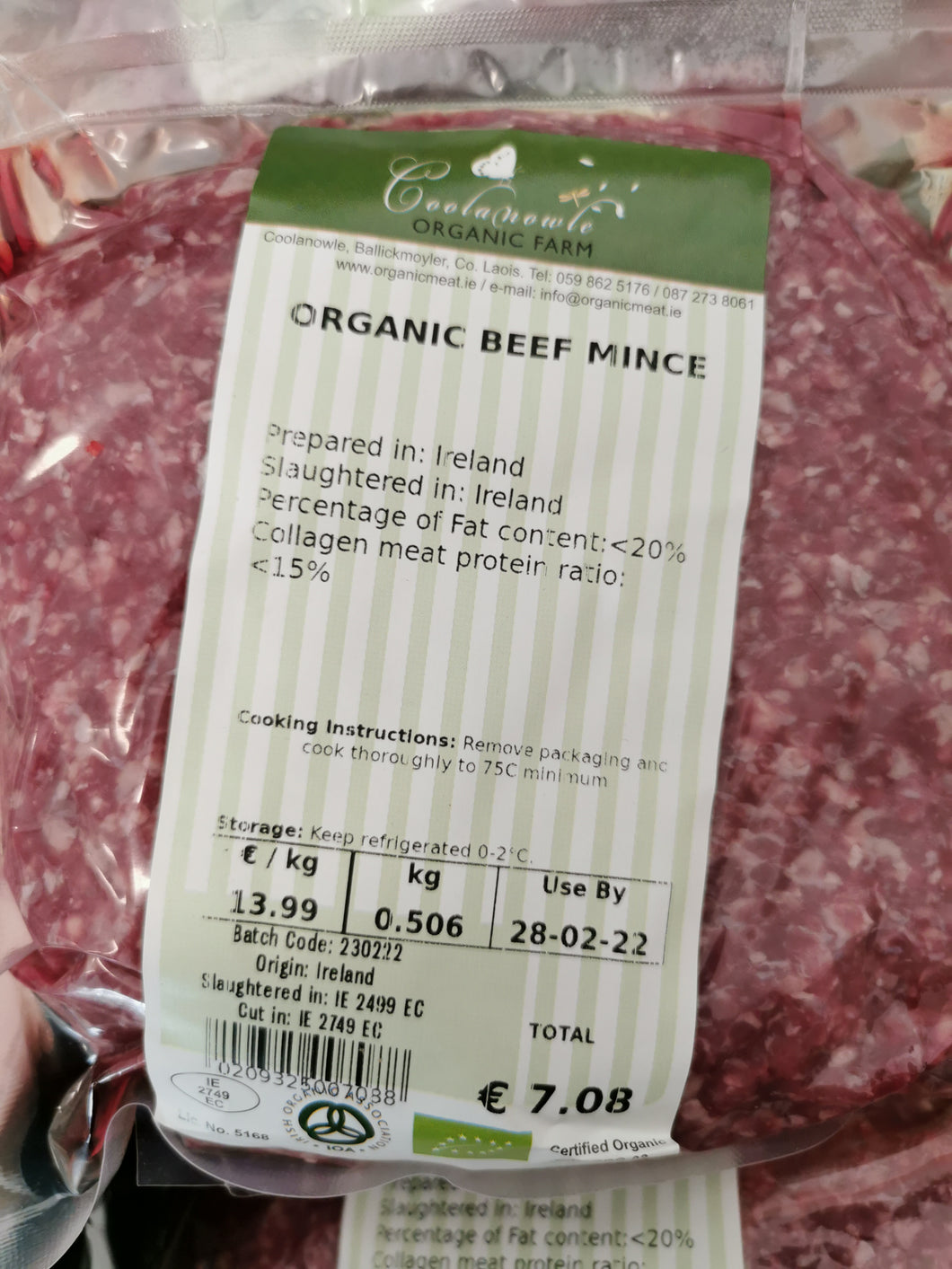 Organic Meat - Minced Beef (500g approx)