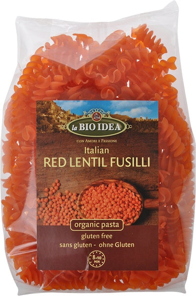 organic Red Lentil Fusilli - Gluten free
